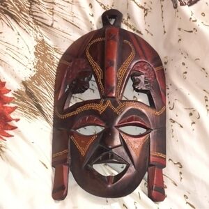 Handcrafted Wooden African Maasai Ceremonial Tribal Mask